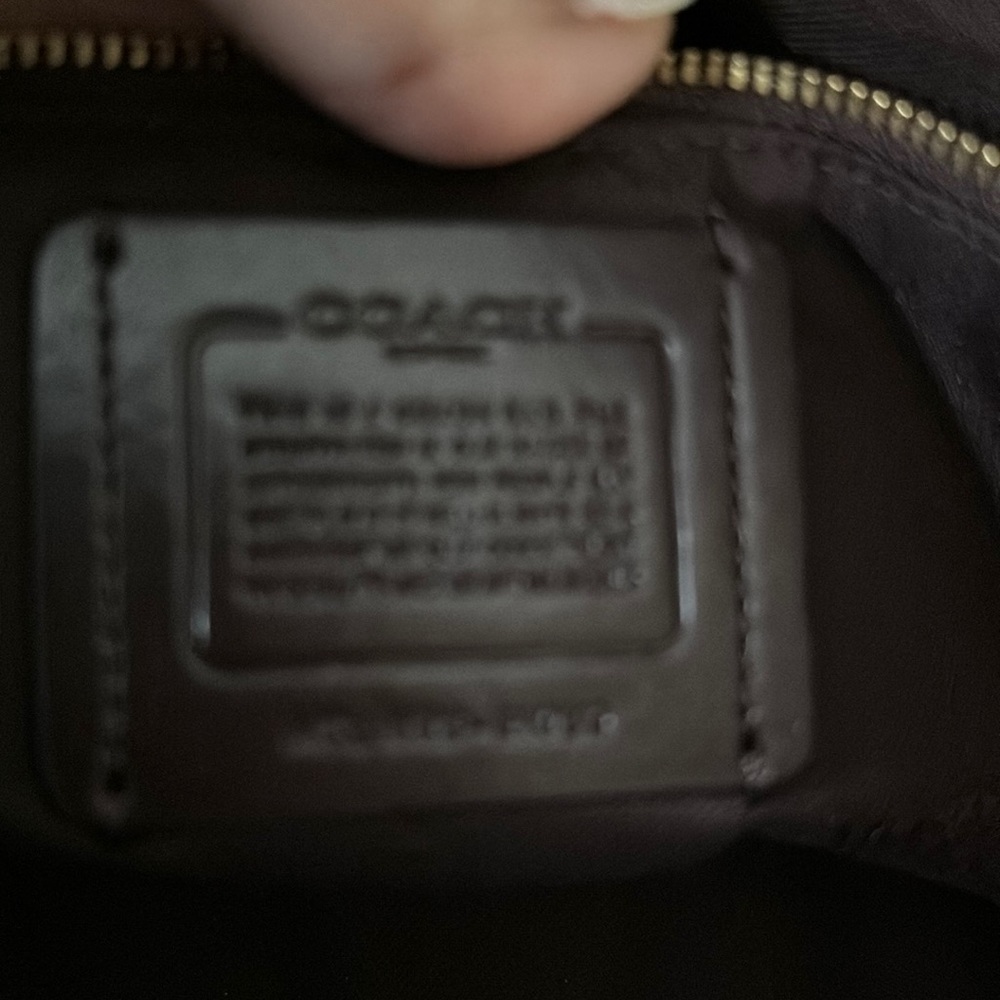 Navy coach bag